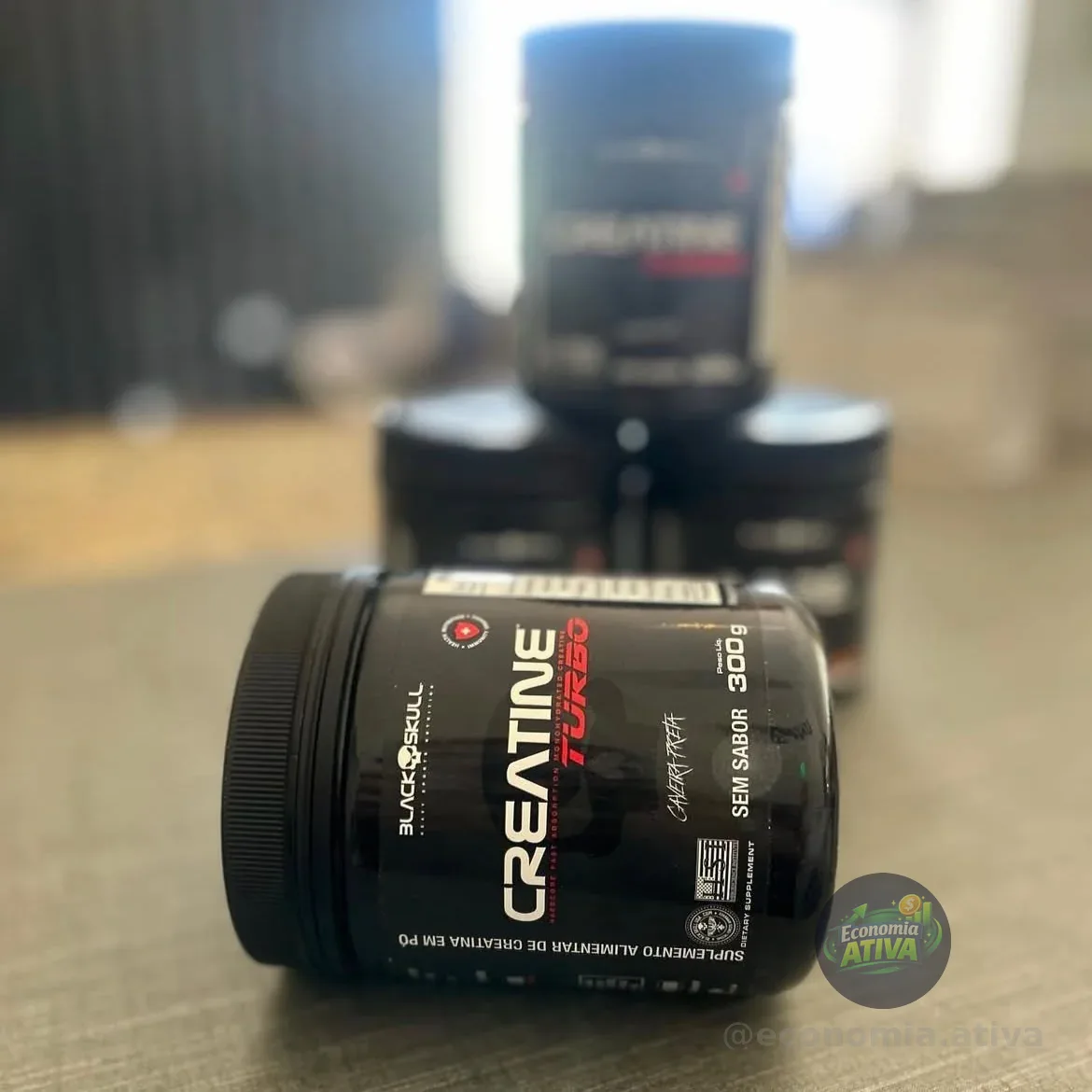 Suplemento Em Pó Black Skull Creatine Turbo 300g