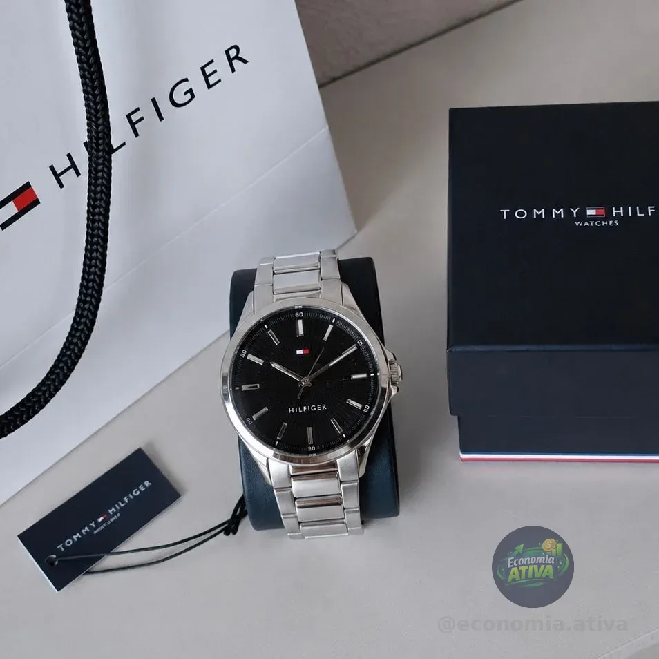 Relógio Tommy Hilfiger Masculino Aço Prateado