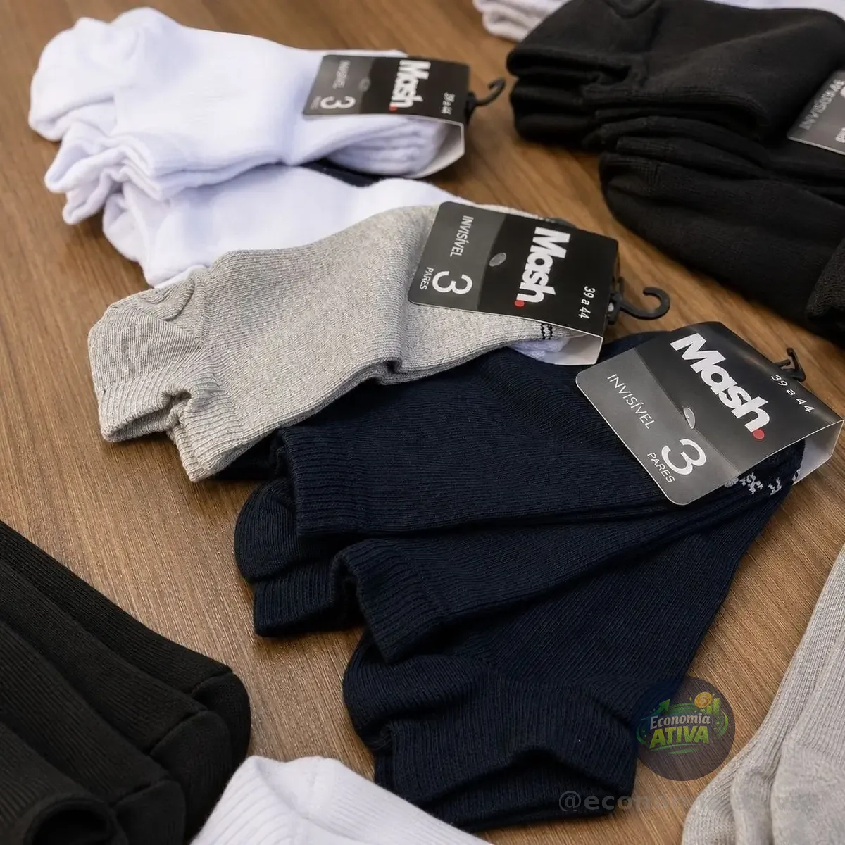 Kit 12 Pares Meias Soquete Mash Sapatilha Invisível Unissex
