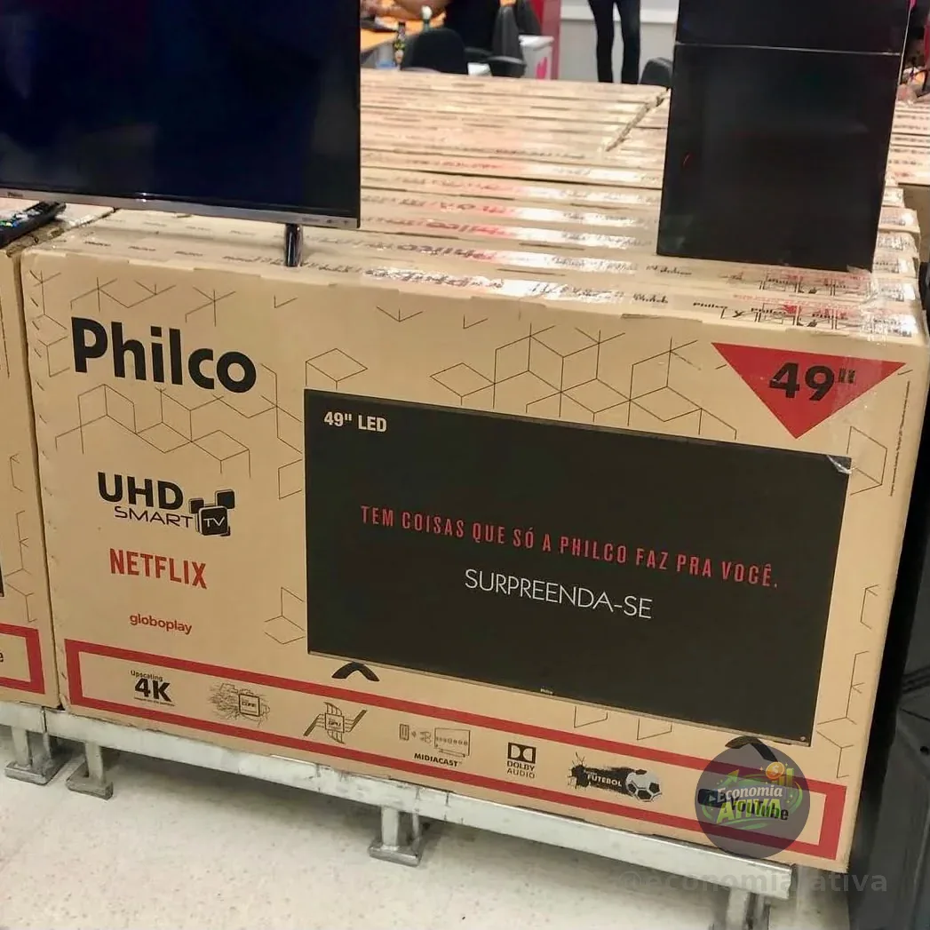 Smart TV 49" Philco UHD 4K DLED Roku P49CRA