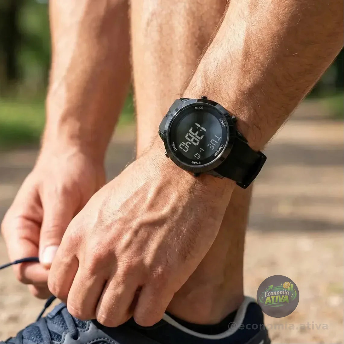 Relógio Masculino Champion Com Pulseira De Silicone