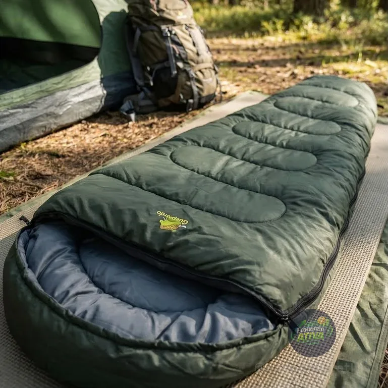 Saco De Dormir Guepardo Ultralight Trilha Camping Sarcófago 5°c Compacto