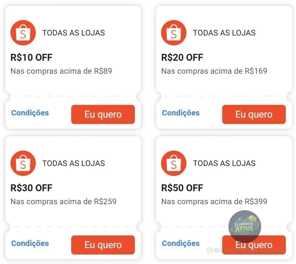 CUPONS SHOPEE RENOVADOS