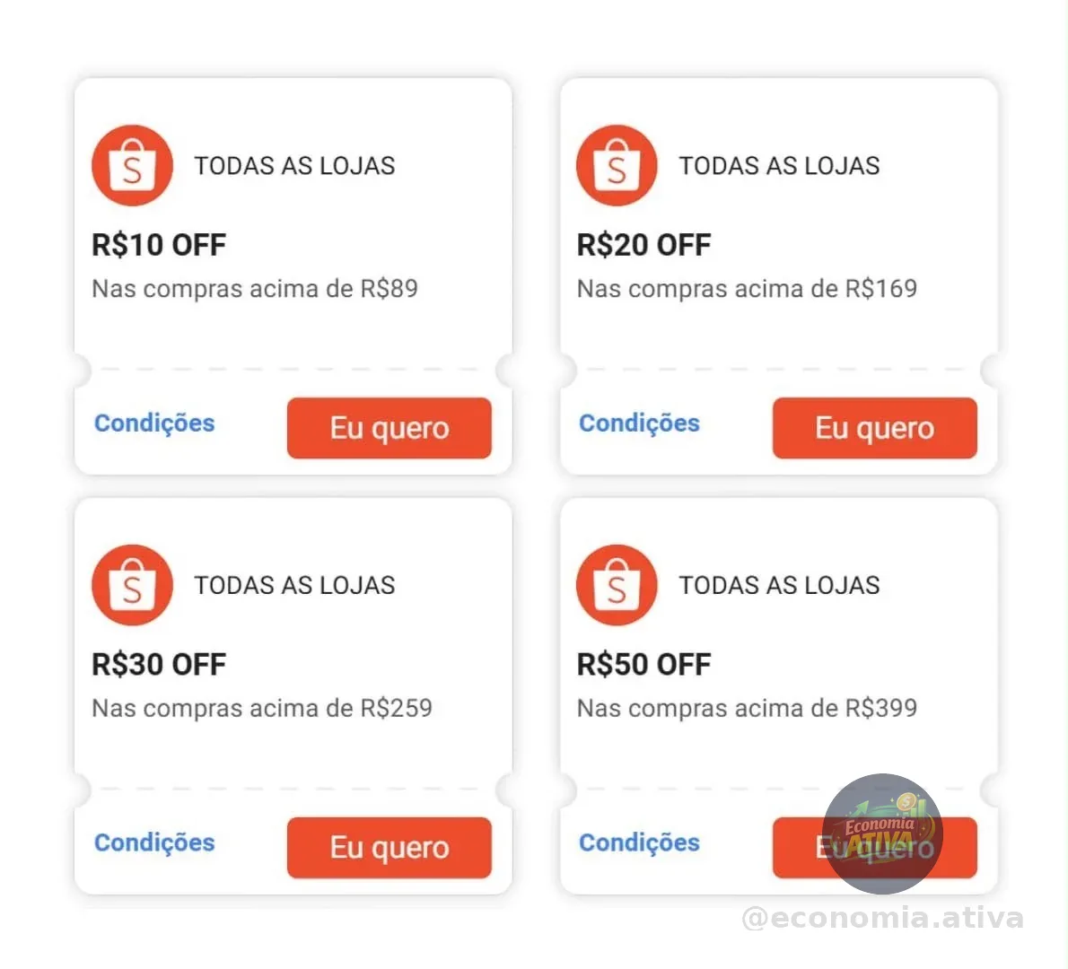 🚨 CUPONS SHOPEE RENOVADOS