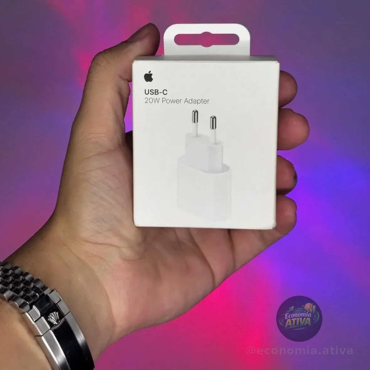 Tomada Adaptador Usb-c De 20w Apple