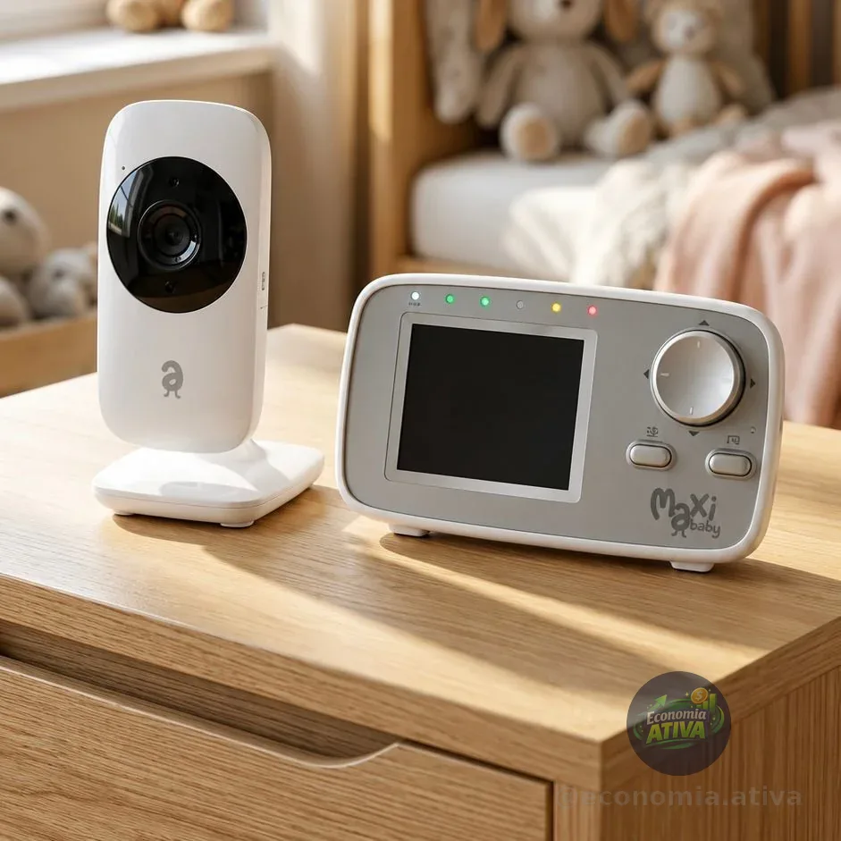 Babá Eletrônica Monitor 2.4 Sem Fio Zoom Baby On Maxi