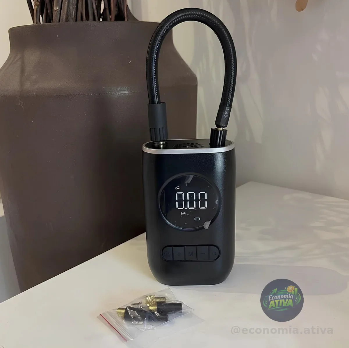 Calibrador De Ar Digital Para Pneu Portátil