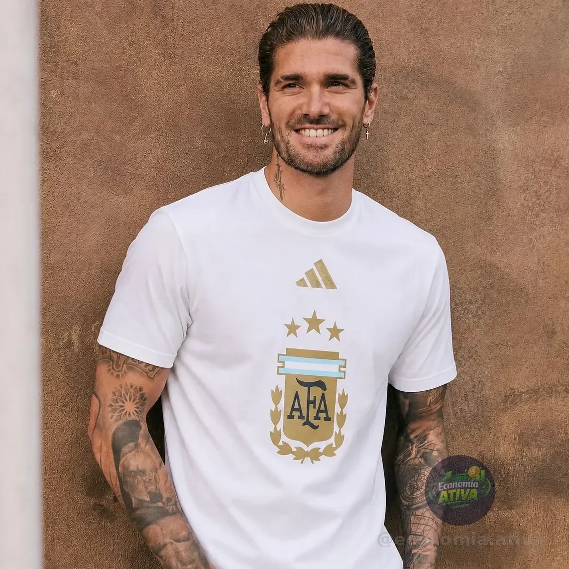 Camisa Estampada Argentina adidas