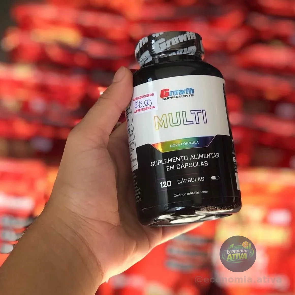 Multivitamínico 120 Cáps. Growth Supplements