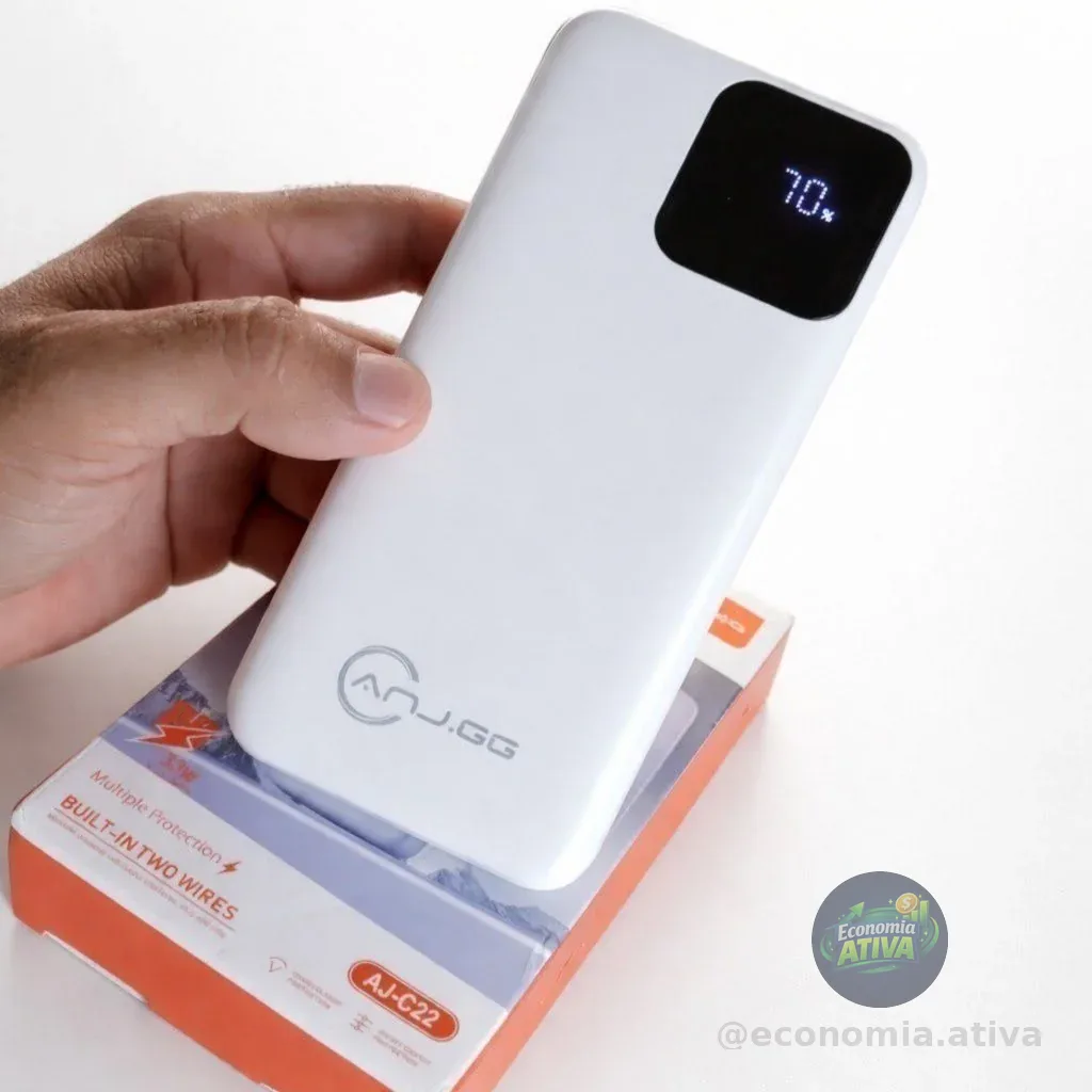 Carregador Portátil Power Bank Turbo 20000mah
