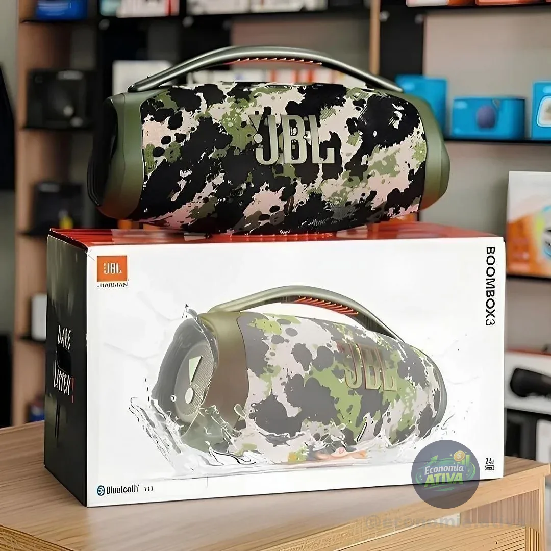 Caixa De Som Jbl Boombox 3 Camuflada 220v