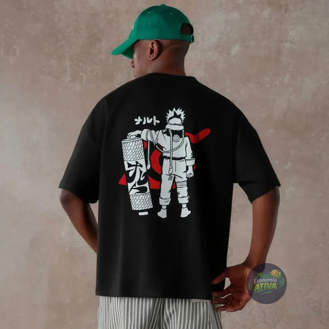Camiseta Oversized Naruto (4 cores)