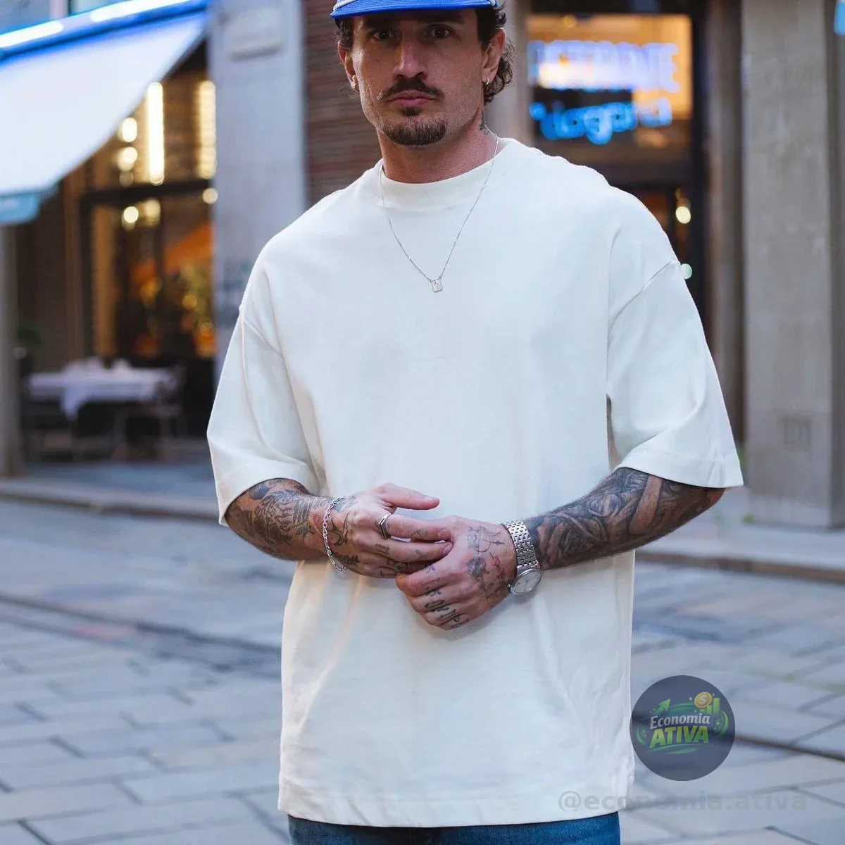 Camiseta Oversized 100% Algodão