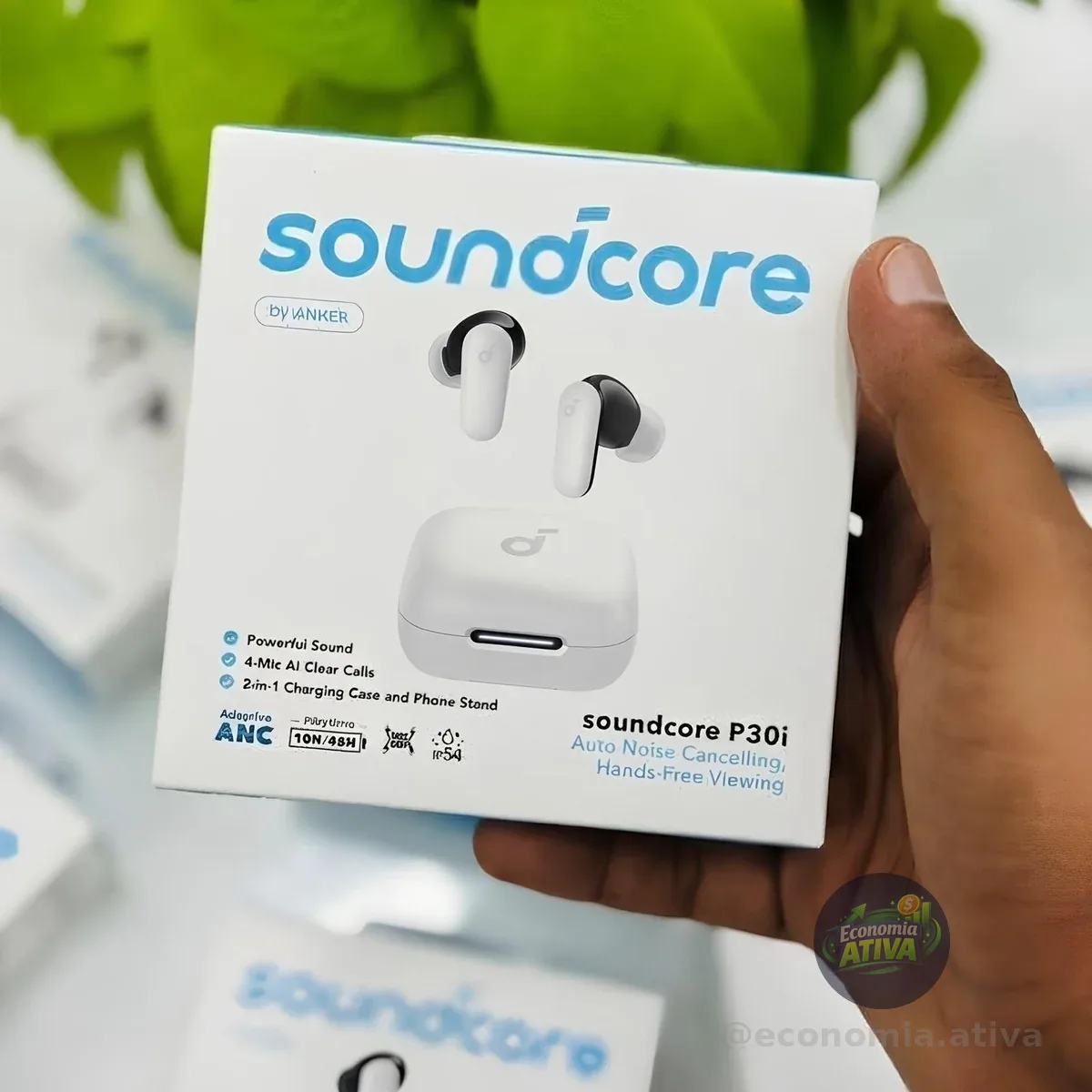 Fone De Ouvido Bluetooth 5.4 Soundcore P30i Da Anker