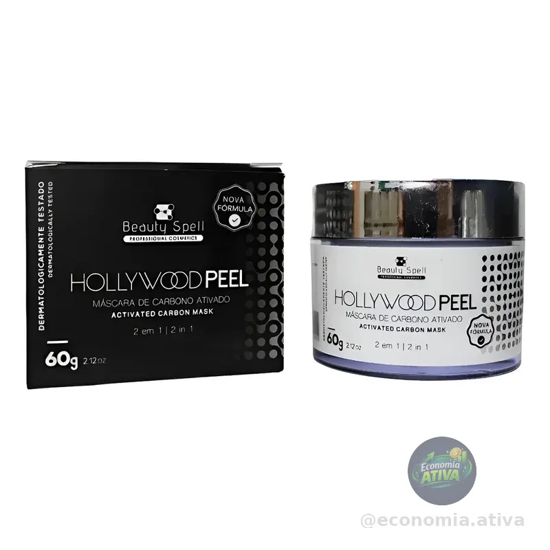 Máscara Carvão Para Laser Hollywood Peel 60g Normal