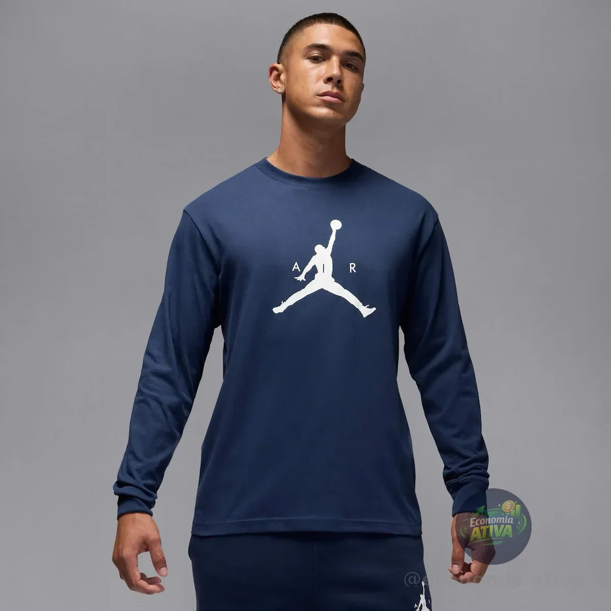 Camiseta Jordan Manga Longa Jumpman