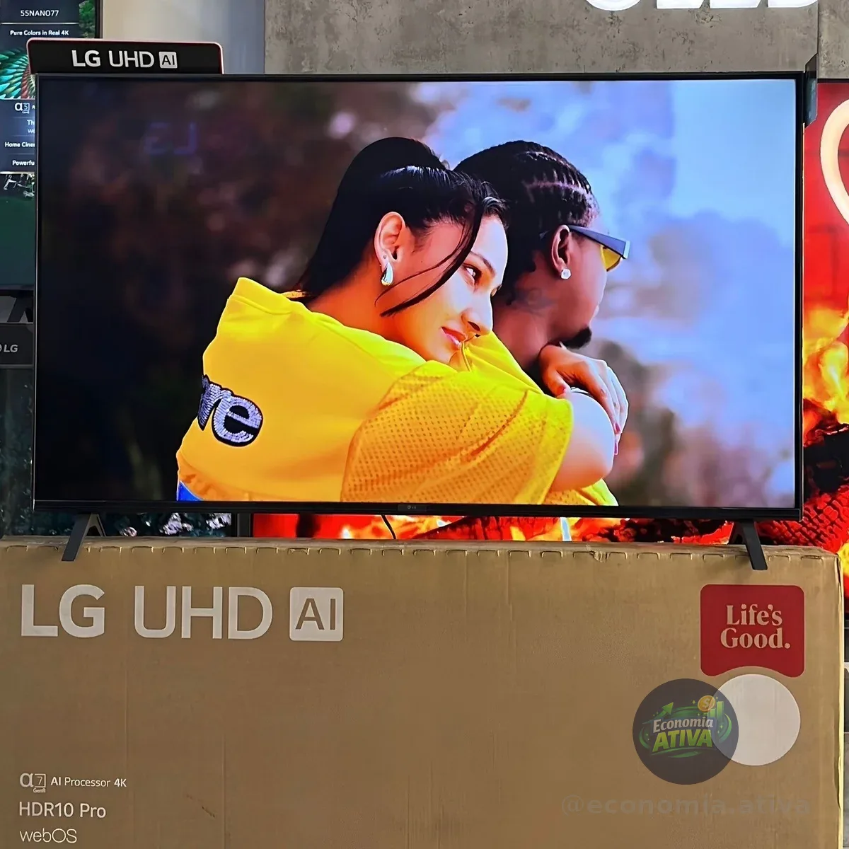 Smart TV 4K 43" LG UHD Processador a5 Ger6 AI Alexa