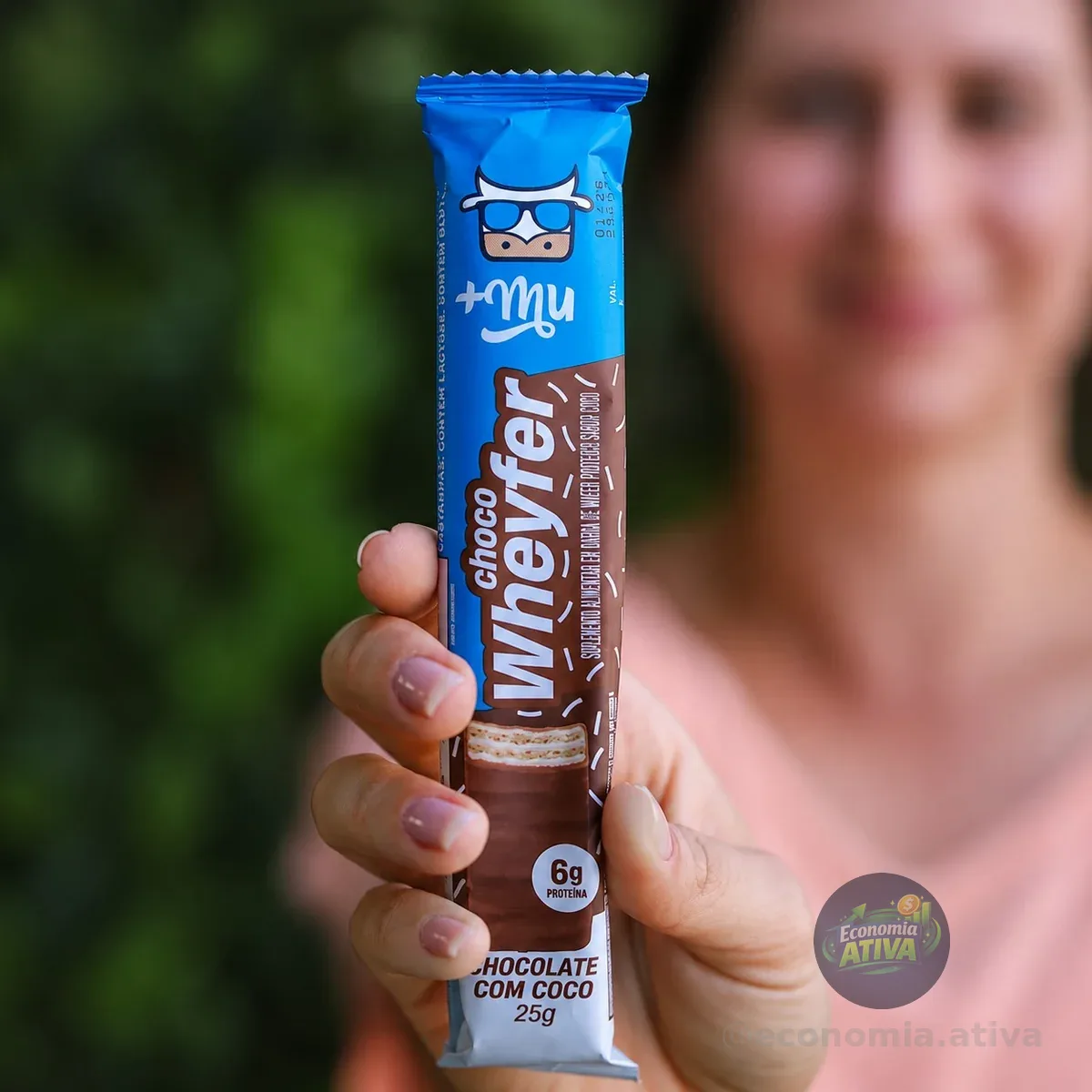 Chocowheyfer Proteico Sabor Chocolate Com Coco Display Com 12 Unidades 25g +mu