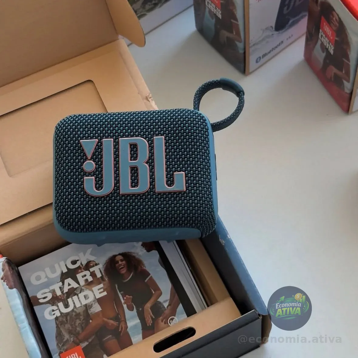 Caixa De Som Go 4 Jbl Azul