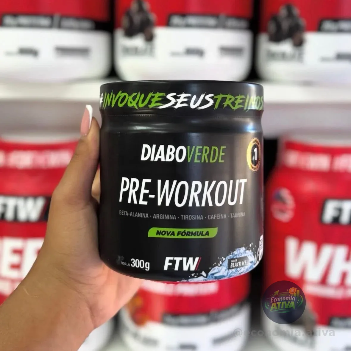 Pré Treino Pre Workout Diabo Verde Pote 300g