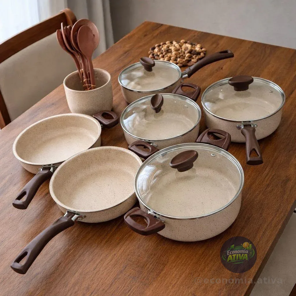 Conjunto 10 Panelas Antiaderente Imperial