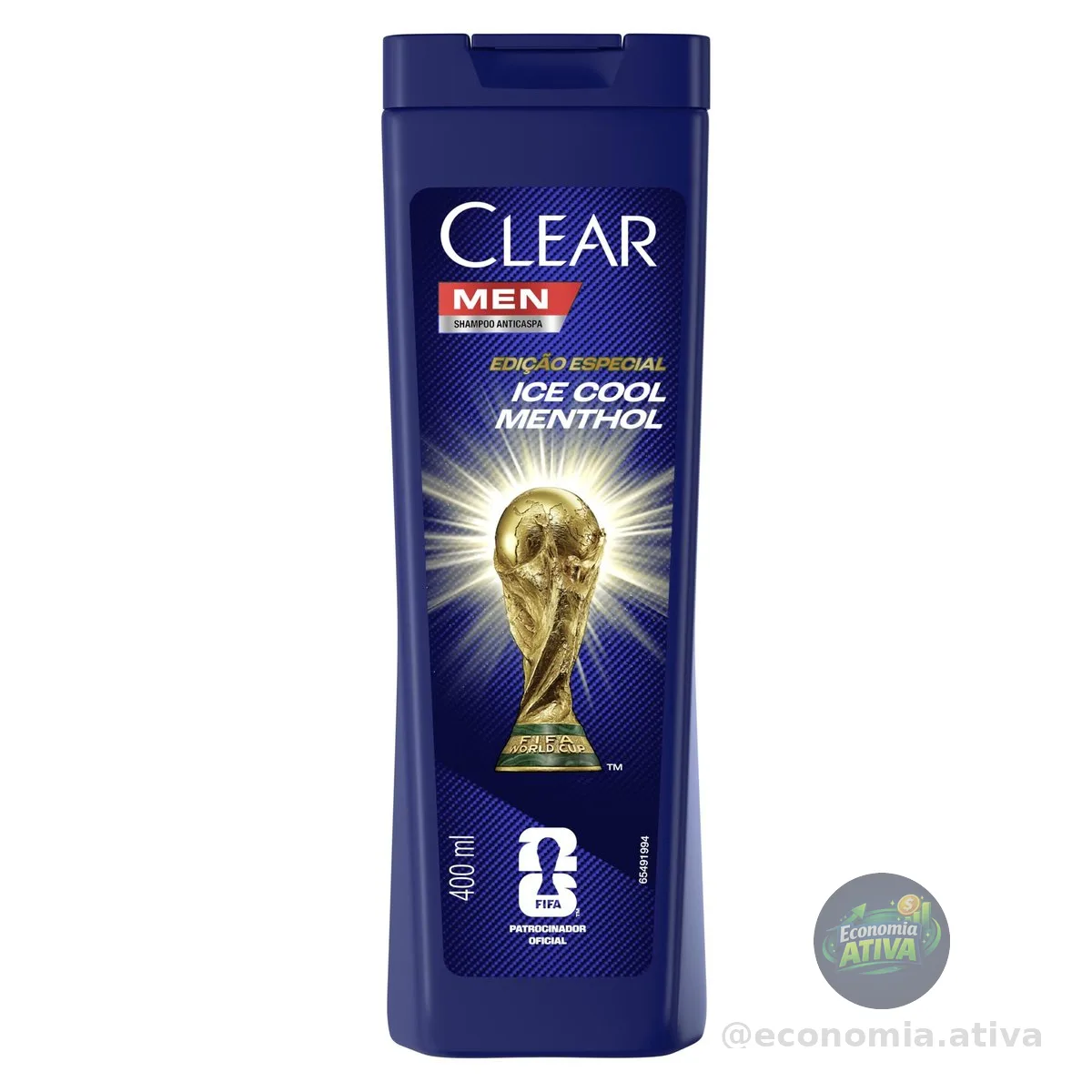 Clear Shampoo Men Anticaspa Ice Cool Menthol 400Ml
