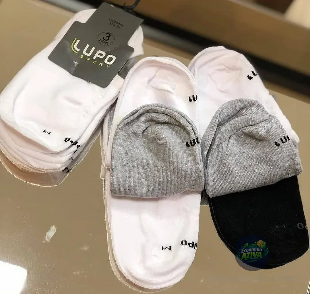 Kit 10 Pares Meias Lupo Sapatilha