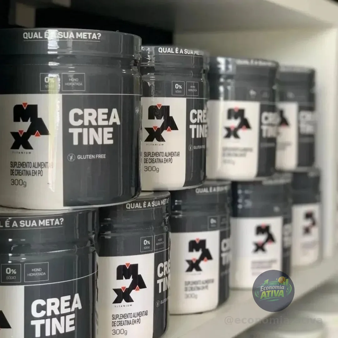 Kit 2x Creatina 300g Creatina Max Titanium