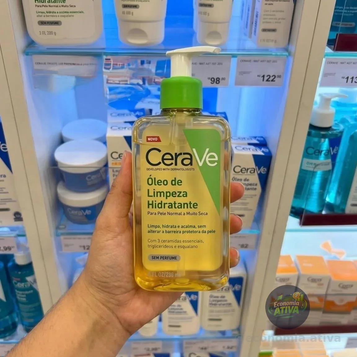 Óleo De Limpeza Facial Hidratante Cerave 236ml