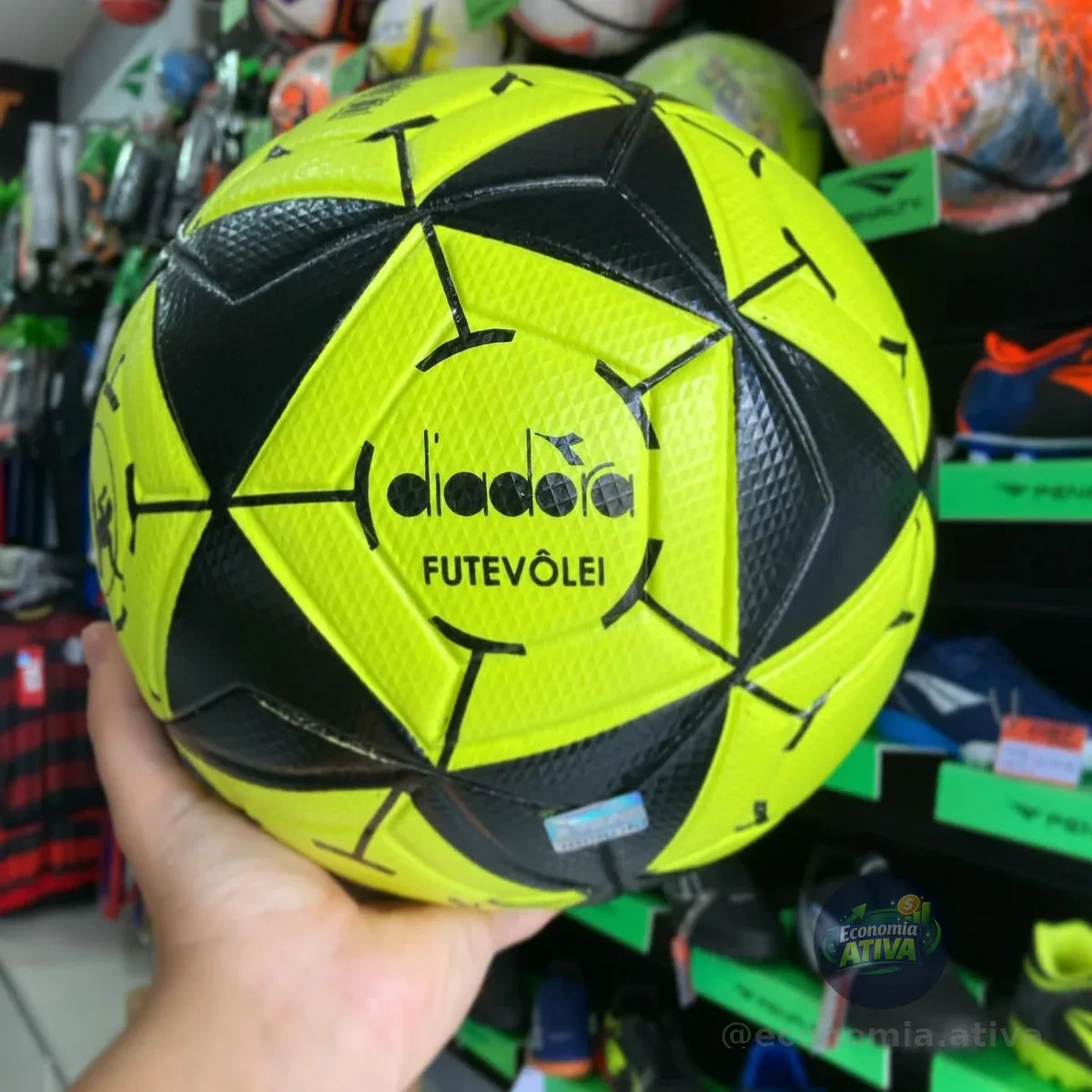 Bola De Futevôlei Diadora Elite-r + Bomba De Ar