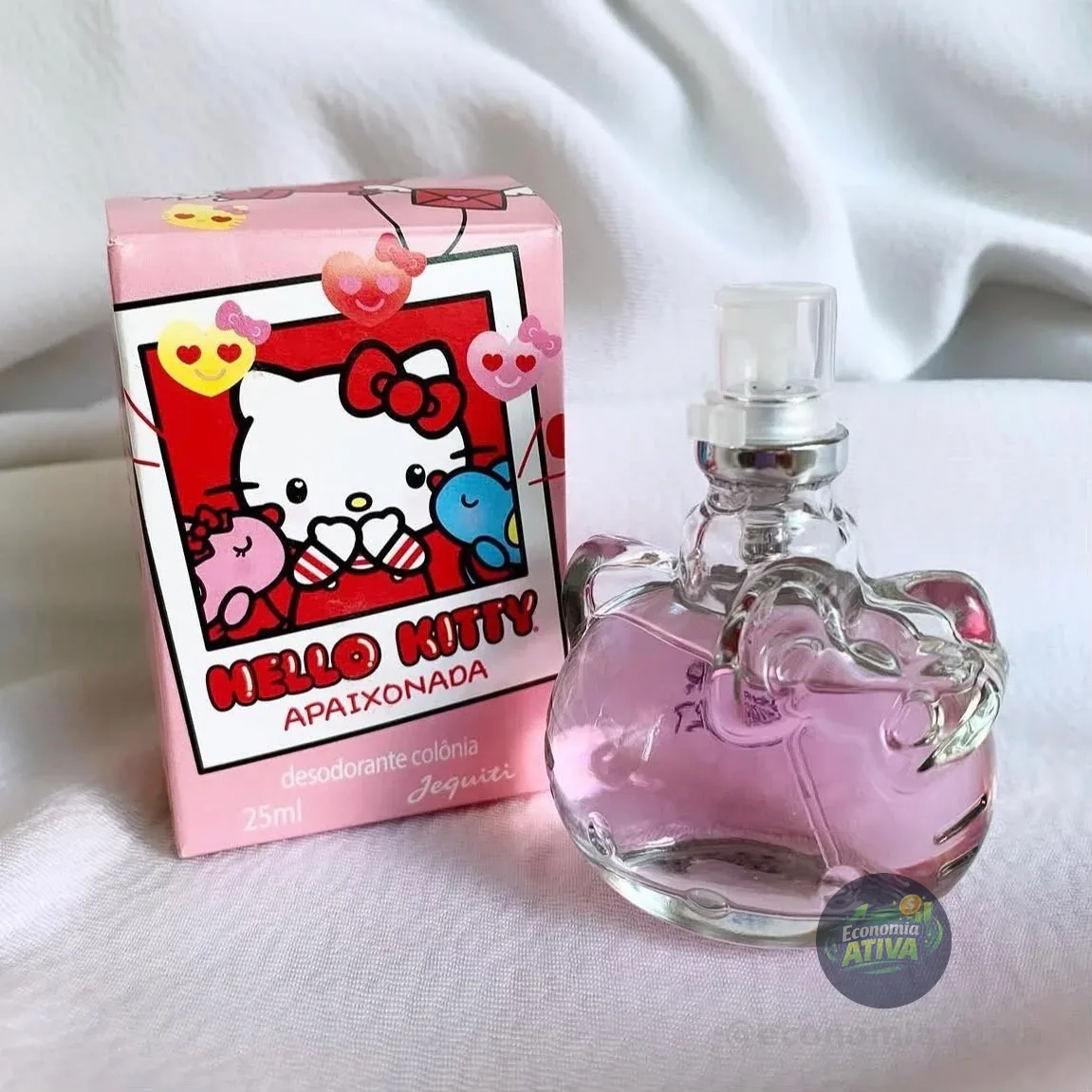 Colônia Feminina Hello Kitty Apaixonada 25ml Jequiti