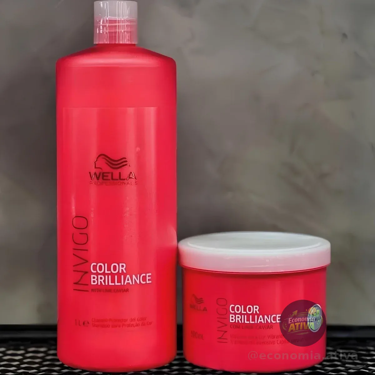 Kit Wella Invigo Color Brilliance  Shampoo 1l  ⁠Máscara 500g