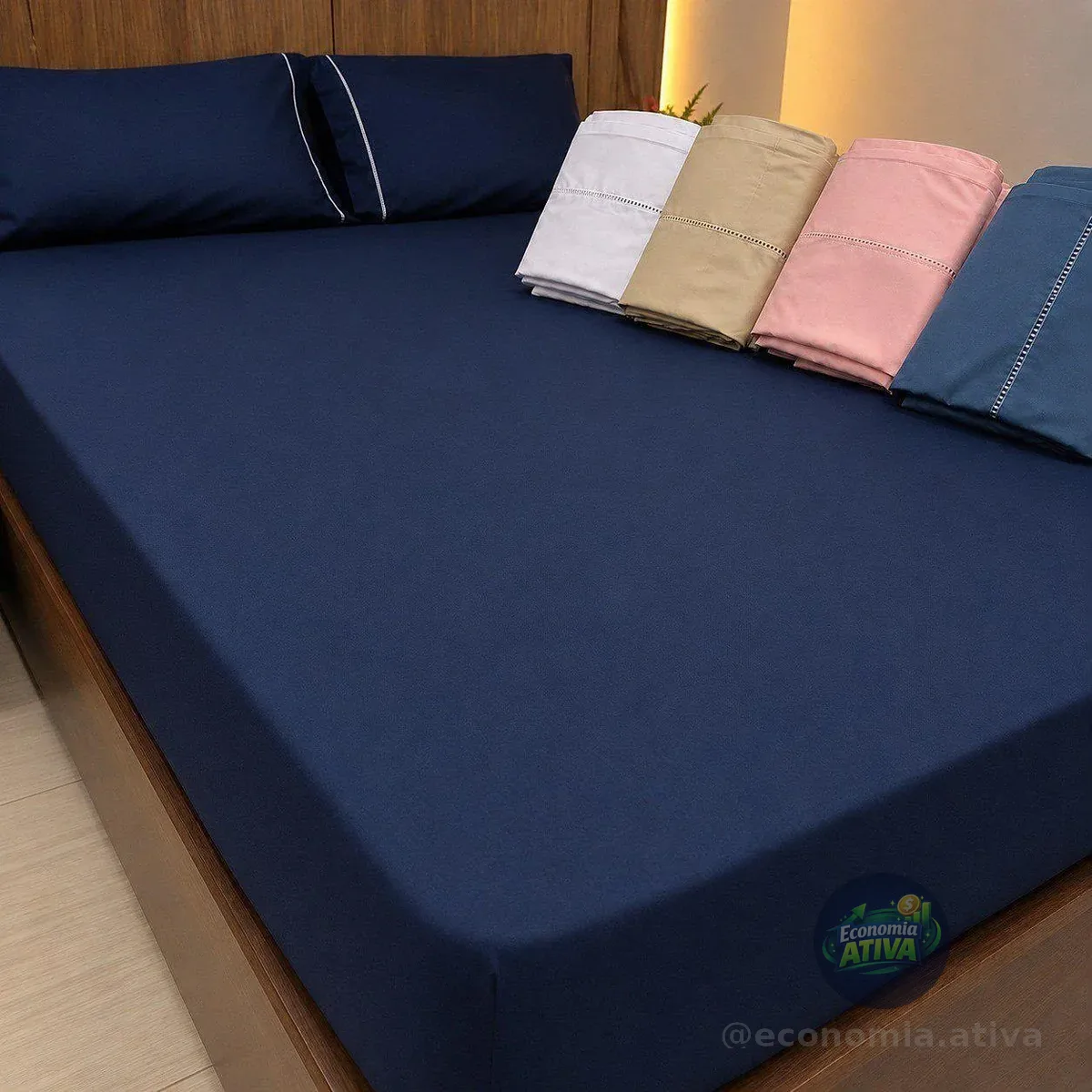 Jogo De Cama Casal 3 Peças 400 Fios