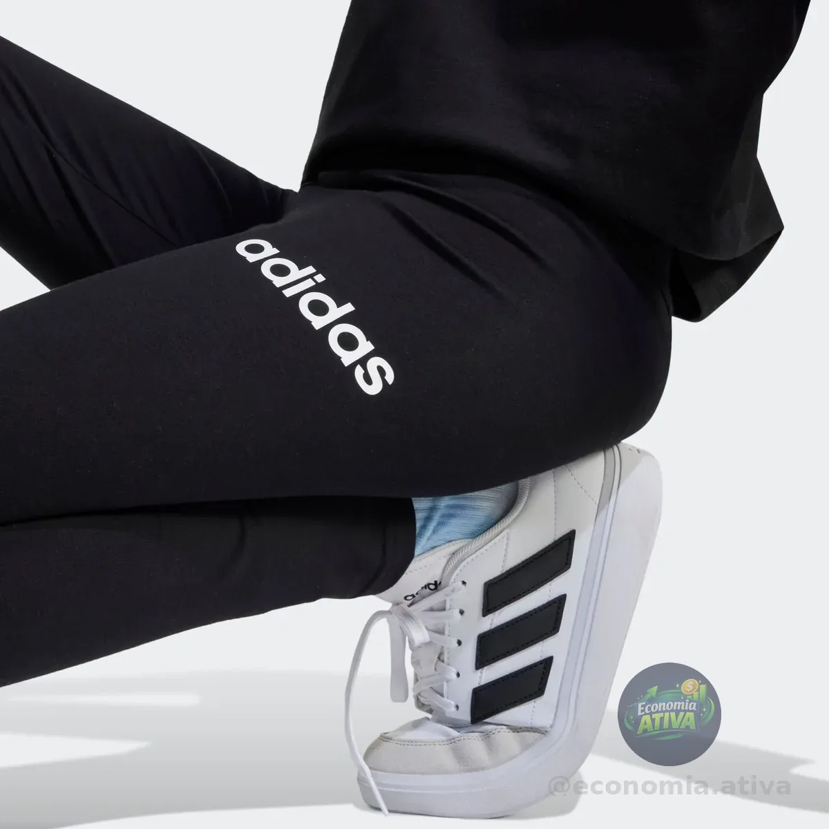 Legging Adidas Algodão Essentials Linear