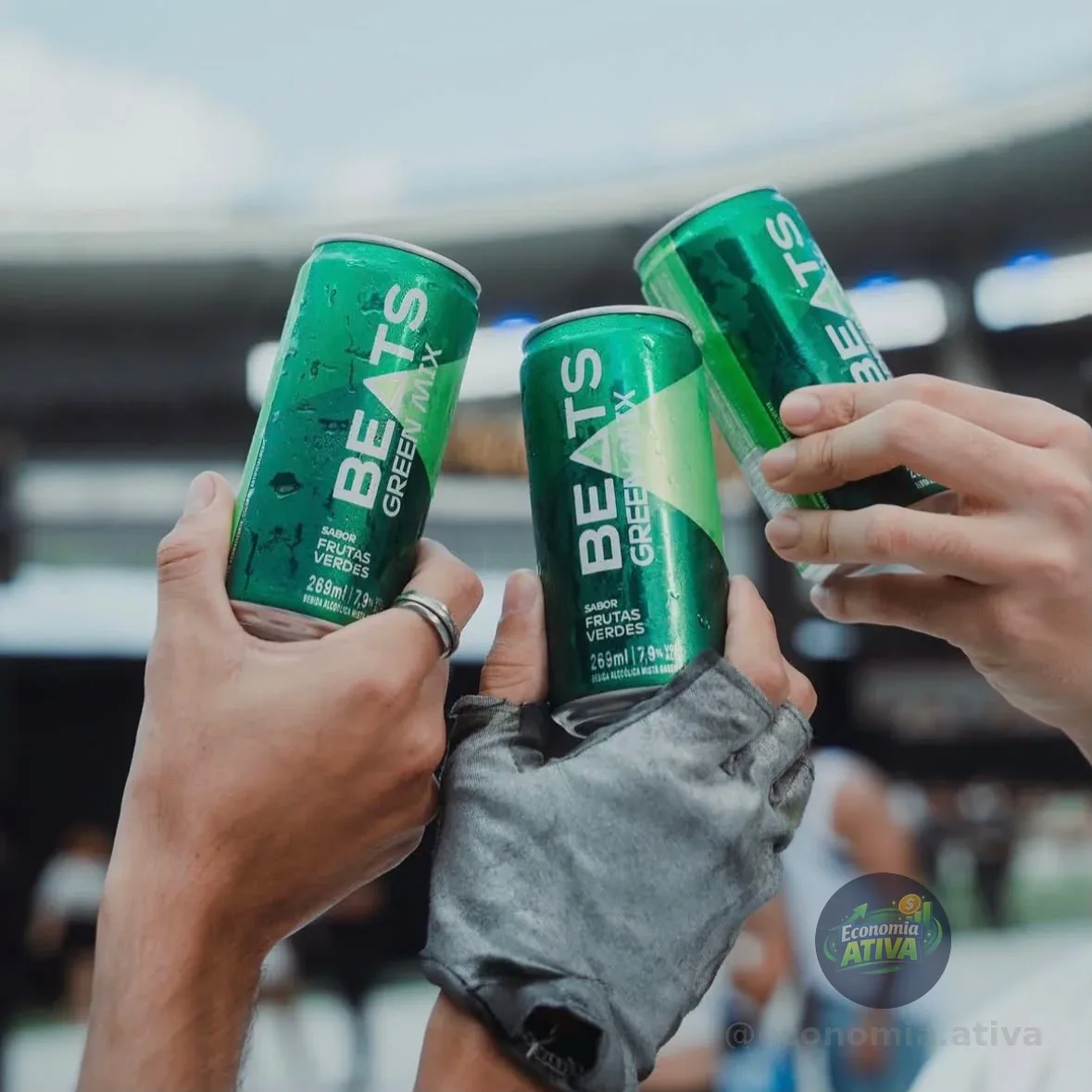 Pack de Beats Green Mix 269ml, Lata, Caixa 8 Unidades