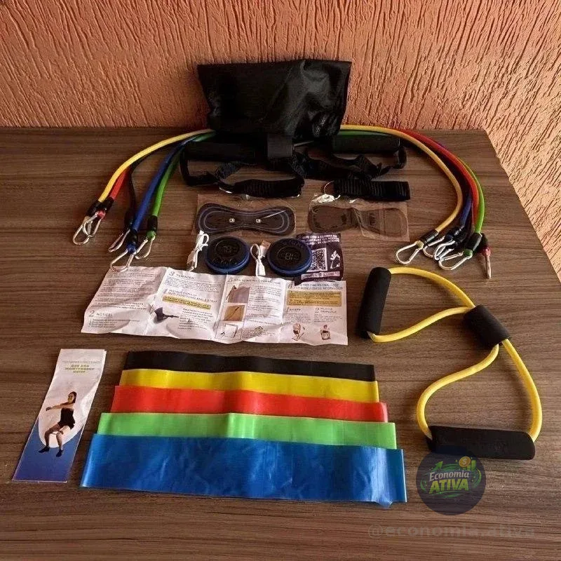 Kit 20 Itens Esportivos Para Treino Em Casa