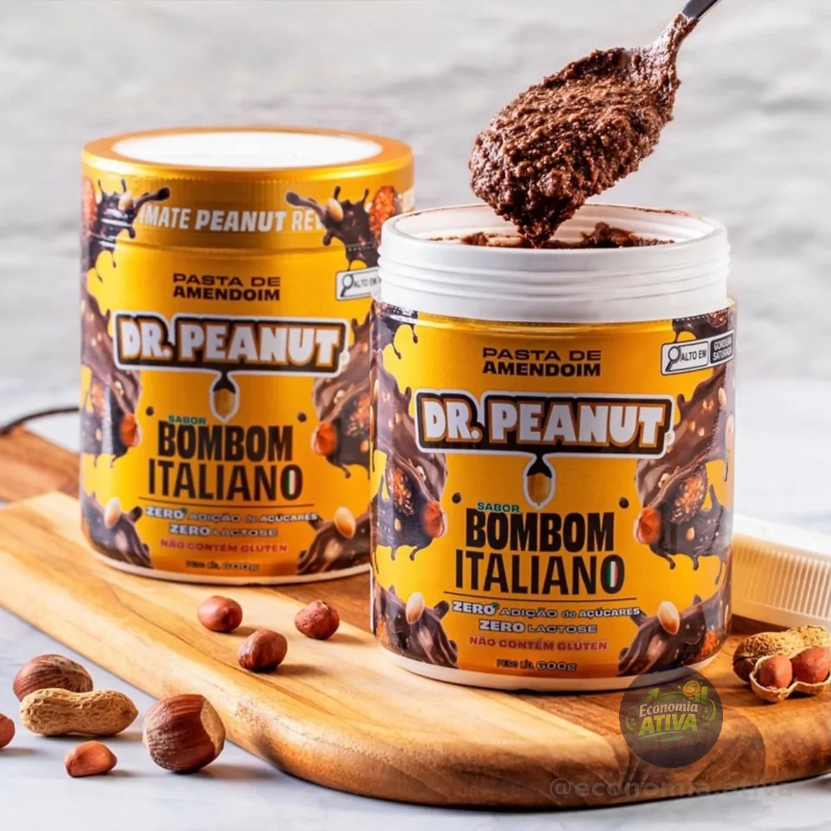 Pasta de Amendoim DR. Peanut Bombom Italiano 600G