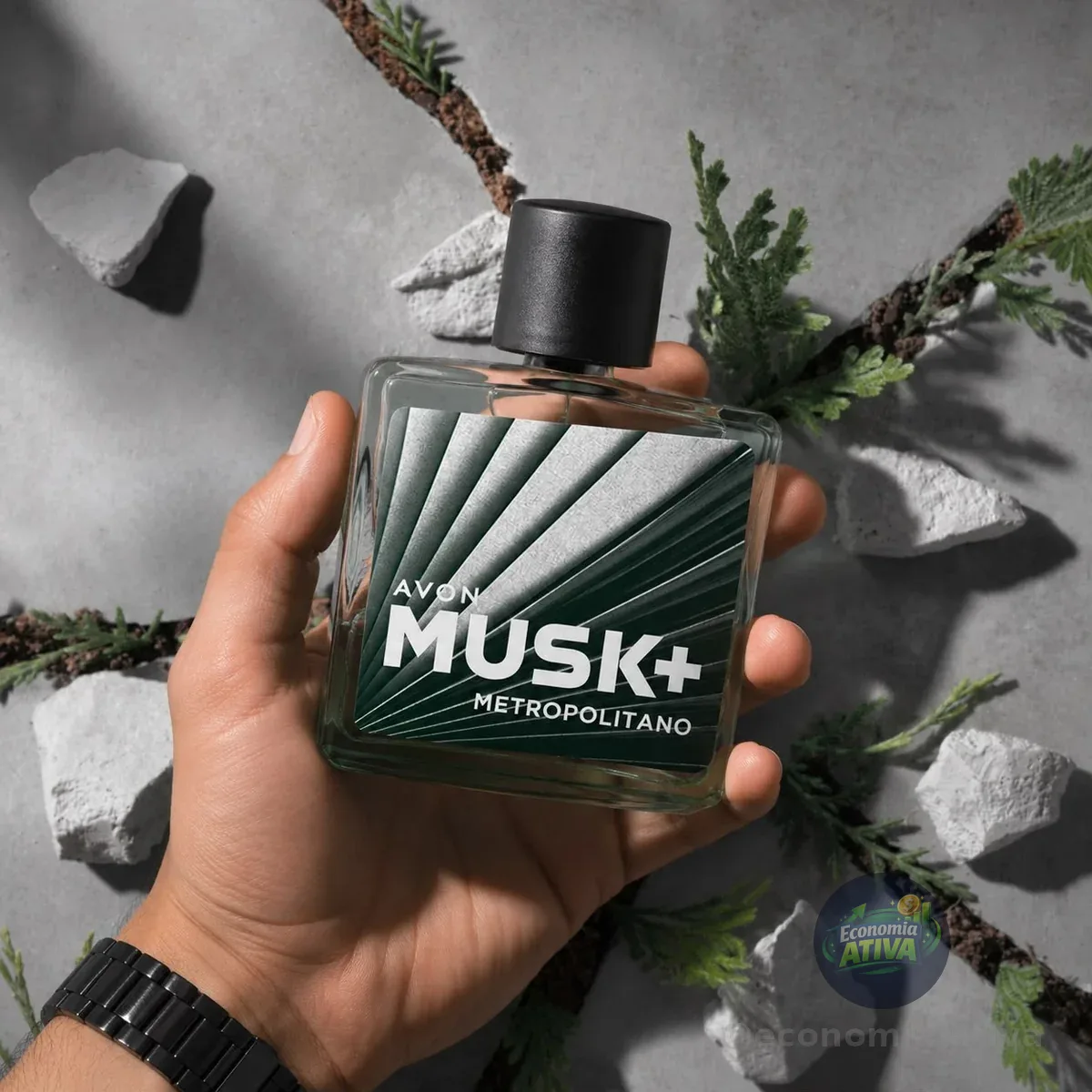 Deo Colônia Avon Musk+ Metropolitano 75ml
