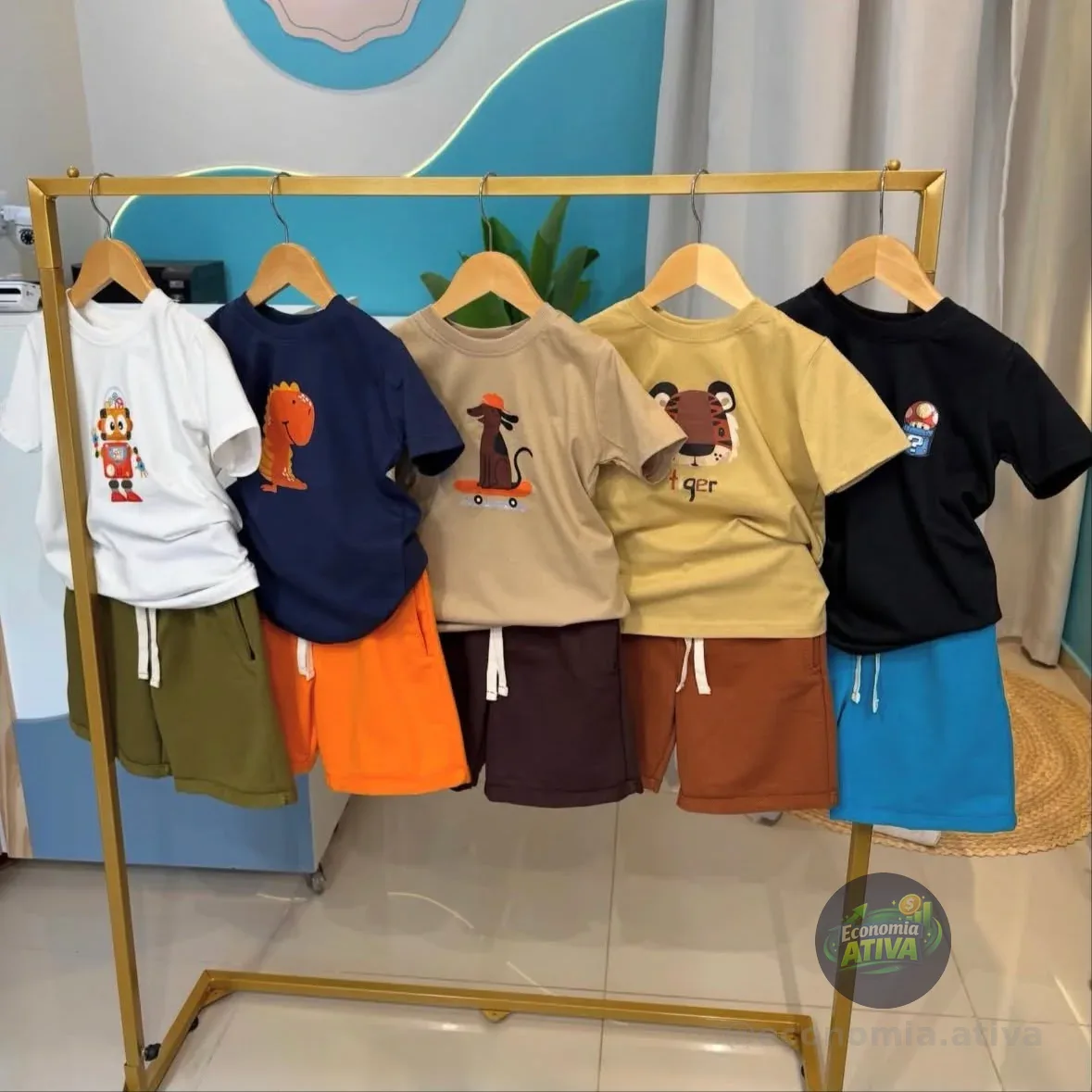 Kit 10 Peças De Roupa Conjunto Infantil Menino Dia A Dia