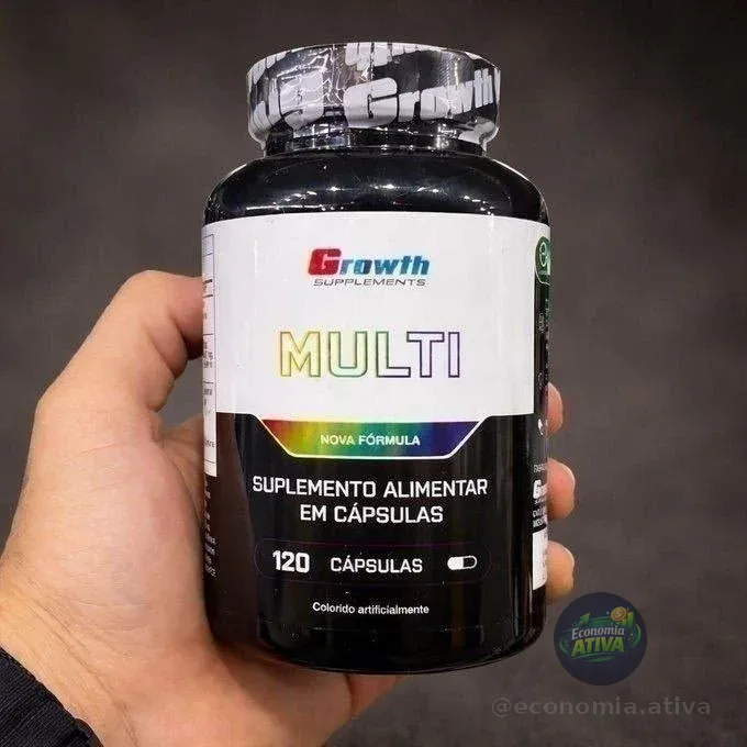 Multivitamínico 120 Cáps. Growth Supplements ( Nova Fórmula)