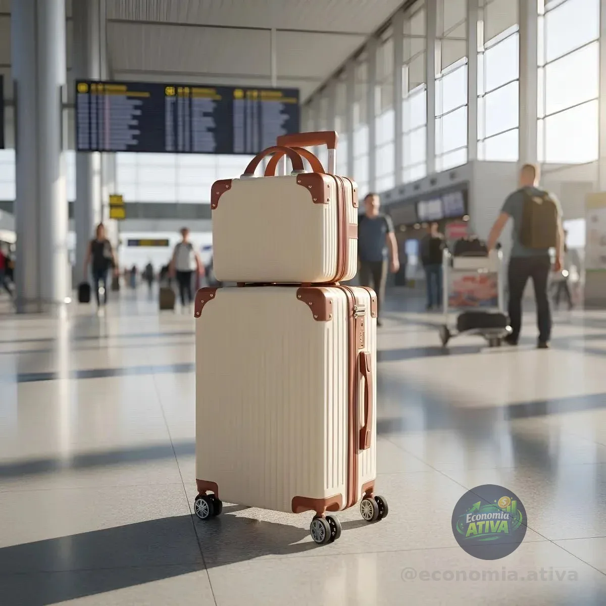 Mala De Viagem 10kg Rodas 360°