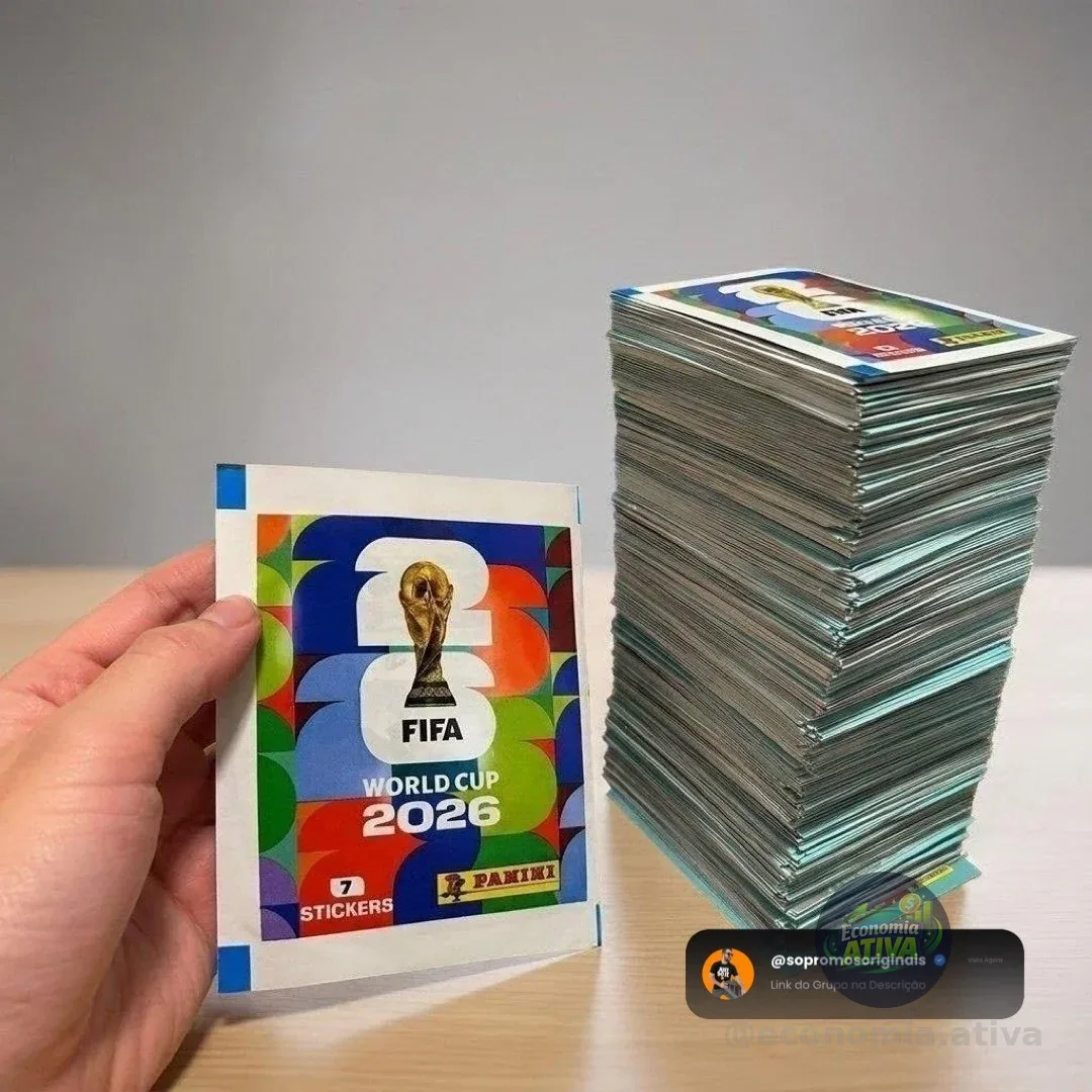 Kit com 60 Pacotes (420 figurinhas) Copa do Mundo 2026 Panini