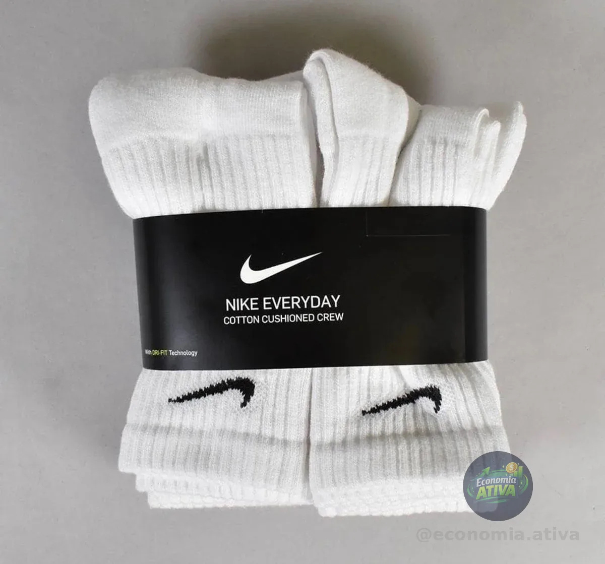 Meia Nike Everyday Cushioned (3 Pares)