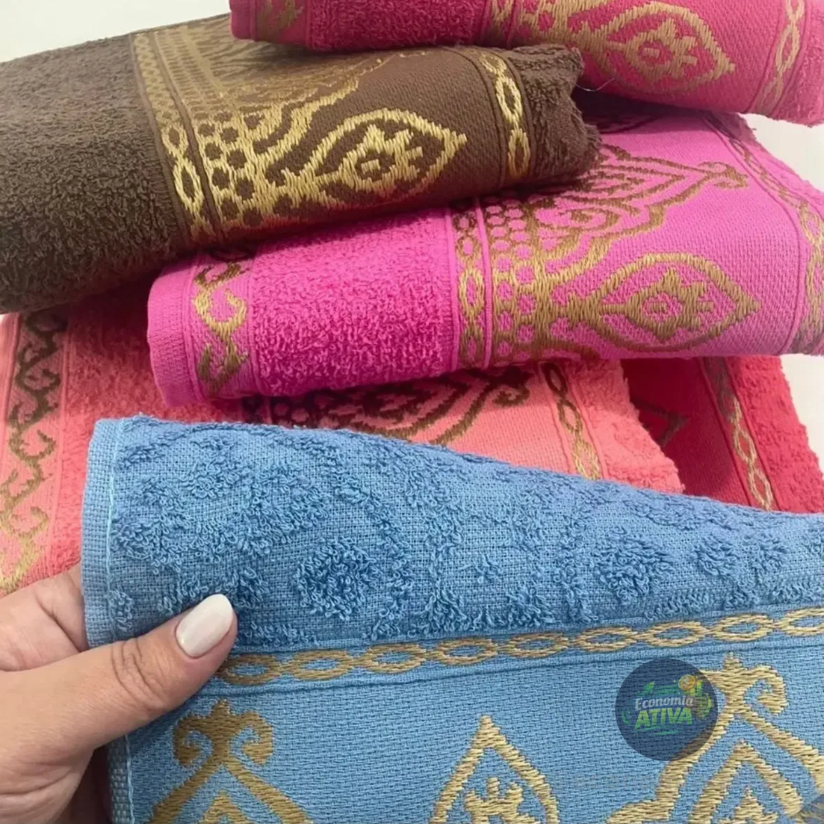 Kit 4 Toalha Rosto Algodão Luxo Laune Haus