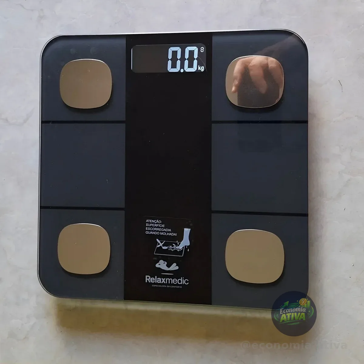Balança Digital Corporal Bioimpedância Bluetooth Relaxmedic