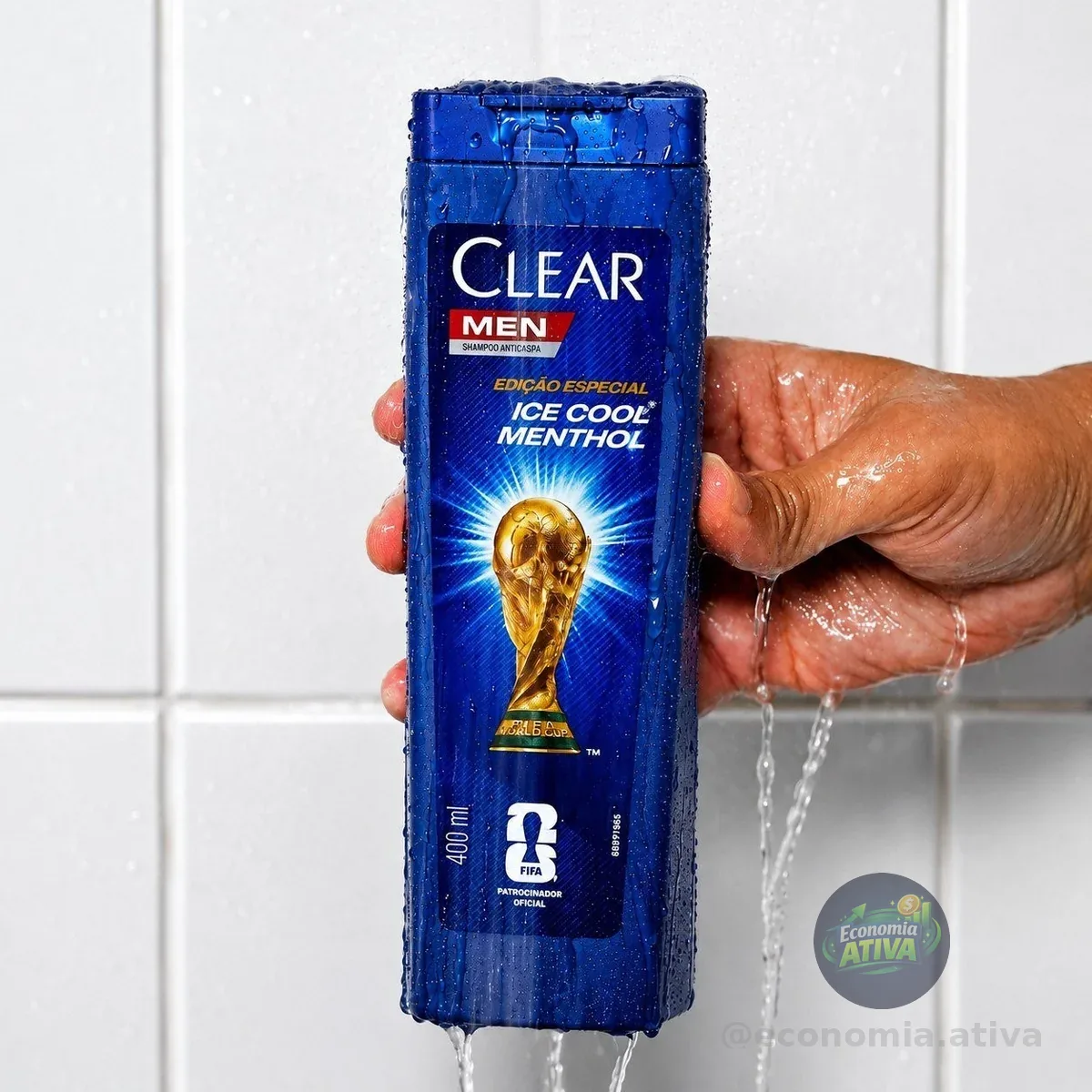 Clear Shampoo Men Anticaspa Ice Cool Menthol 400ml