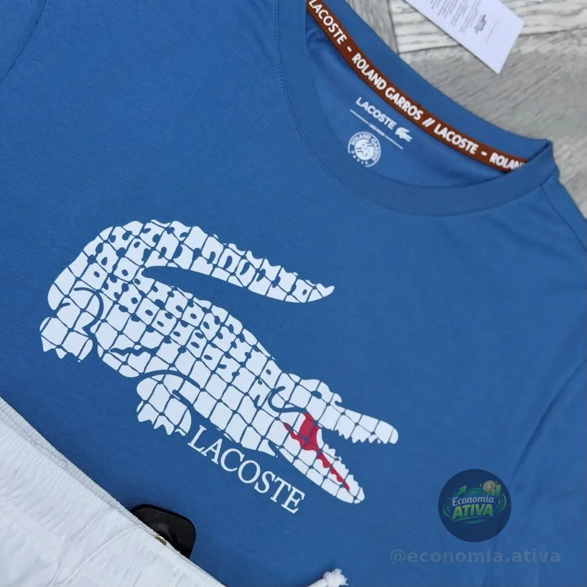 Camiseta Lacoste Tennis Edição Roland Garros (3 cores)