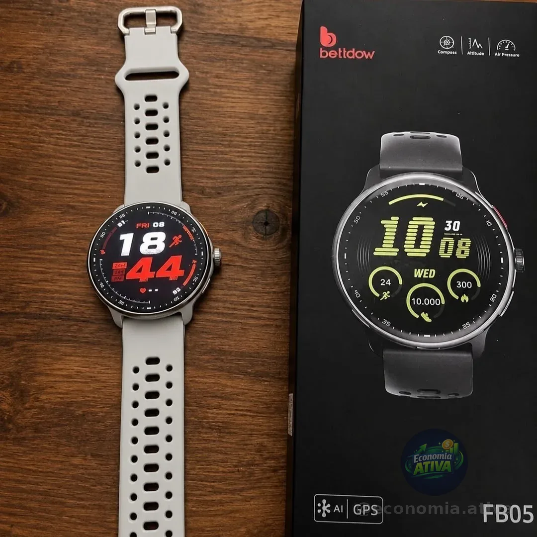 Relógio Smartwatch Bettdow Gps Tela Amoled 1.43