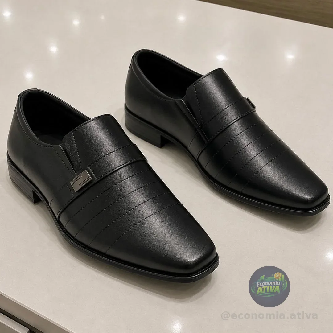 Sapato Oxford Social Couro Italiano Elegante