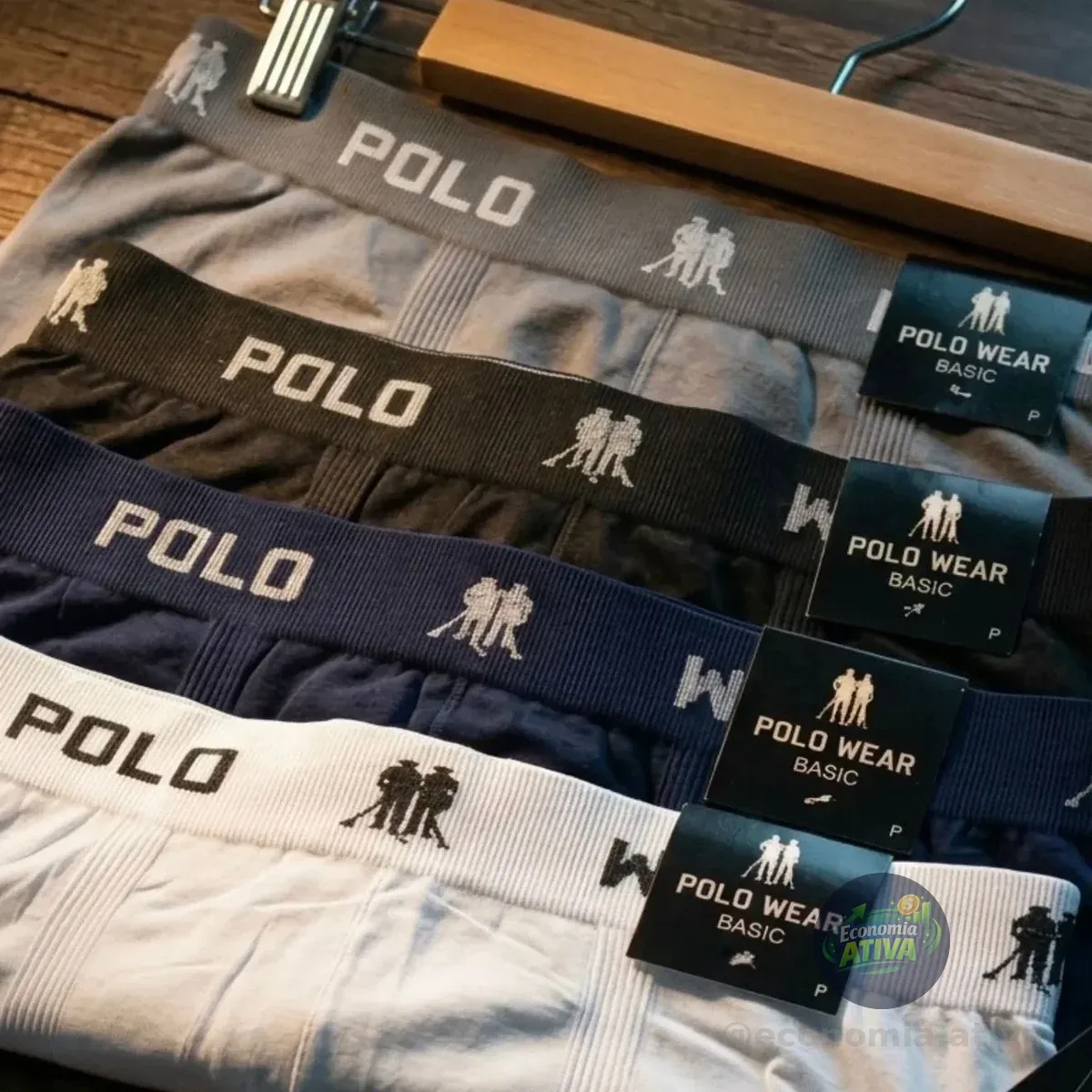 Kit 10 Cuecas Boxer Polo Wear